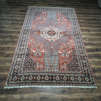 Anadolu İran Geometrik Madalyonlu 295 x 205 El Dokuma Halı 