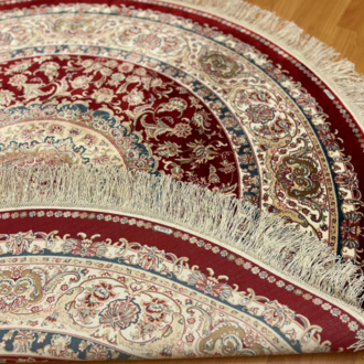 Yuvarlak Madalyon Desenli 150 x 150 CM İpek Halı