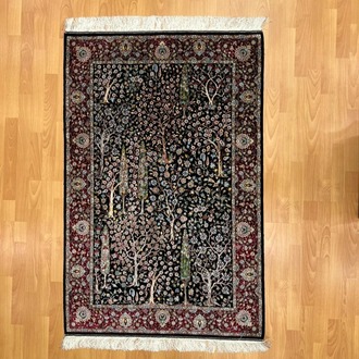Lüks Pers Bahçesi 100 x150 CM İpek Halı