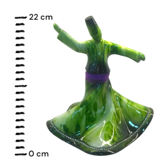 Dekoratif Semazen Biblo Yeşil 22 CM 