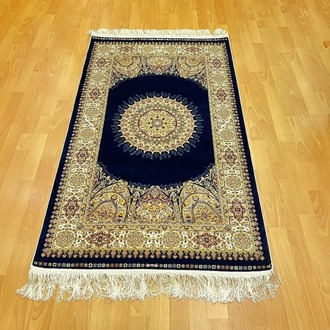 Dairesel Madalyon (Göbek) Motifli Lüks 90 x150 CM İpek Halı