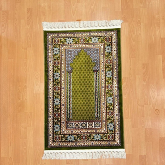 Lalezar Yünlü Seccade Yeşil