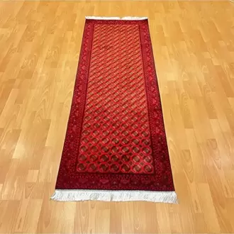 MEVLANA BAZAAR Üçlü Madalyon Motifli 90 x 300 İpek Yolluk