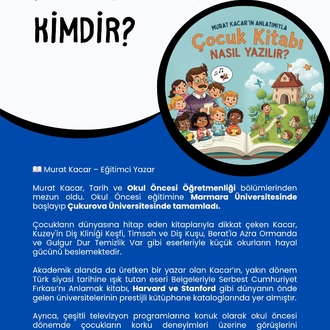 Çocuk Kitabı Yazma Eğitimi- Murat Kacar'ın Anlatımıyla