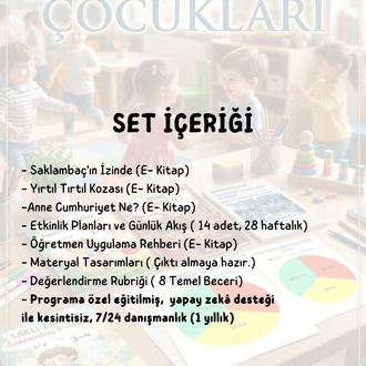 Zamanın Çocukları- Okul Öncesi Tarih Eğitim Seti (Dijital)