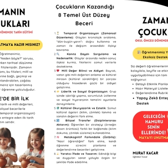 Zamanın Çocukları- Okul Öncesi Tarih Eğitim Seti (Dijital)