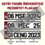 OSTİM TEKNİK ÜNİVERSİTESİ HATIRA DEKOR MEZUNİYET PLAKASI 
