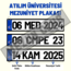 ATILIM ÜNİVERSİTESİ HATIRA DEKOR MEZUNİYET PLAKASI 