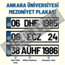 ANKARA ÜNİVERSİTESİ HATIRA DEKOR MEZUNİYET PLAKASI 