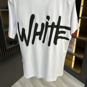 OFF WHİTE BEYAZ BASKILI TİŞÖRT 