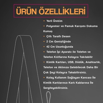 Cute Sloth Desenli Boyun Askı İpi – Yaka Kartı, Kimlik Askısı ve Telefon Aksesuarı