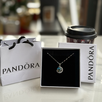 Pandora Kutusunda gökyüzü kolye 