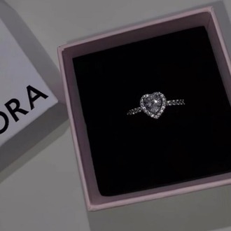 Pandora Kutusunda Ve Çantasında Aşk Yüzüğü (GÜMÜŞ KAPLAMA / PEMBE TAŞ)