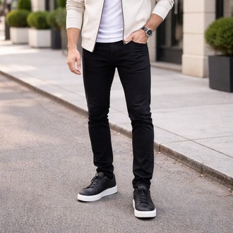 Erkek Siyah Minimal Casual Ayakkabı