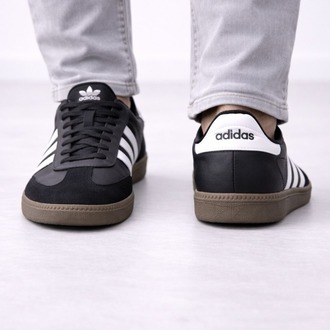 Erkek Siyah Beyaz Çizgili Günlük Sneaker Ayakkabı