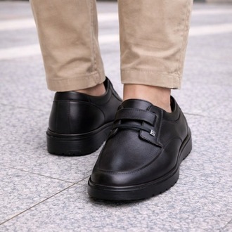 Erkek Siyah Deri Klasik Loafer Ayakkabı
