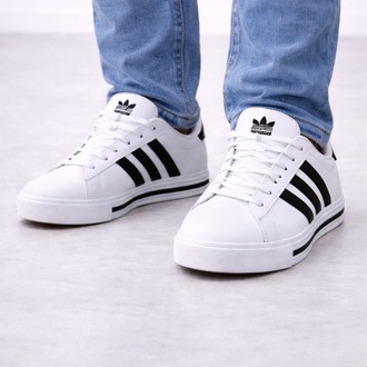 Erkek Beyaz Minimal Günlük Sneaker Ayakkabı
