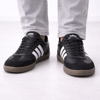Erkek Siyah Beyaz Çizgili Günlük Sneaker Ayakkabı