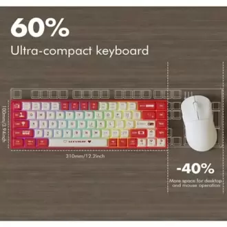 Leaven Siyah Daktilo K550 Kırmızı Switch Rgb Gaming Oyuncu Mekanik Klavyesi -Su Geçirmez