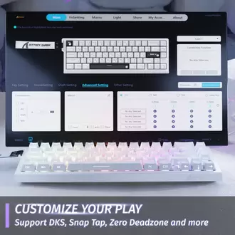 ATTACK SHARK X68 HE Hızlı Tetiklemeli Klavye Manyetik Anahtar