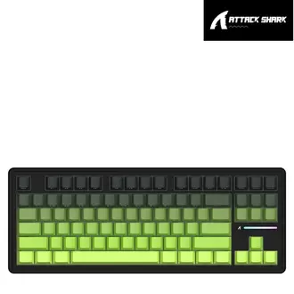Attack Shark M87 PROV2 White Switch Mekanik RGB TripleMode E-Sports Profesyonel Gaming Oyuncu Klavye