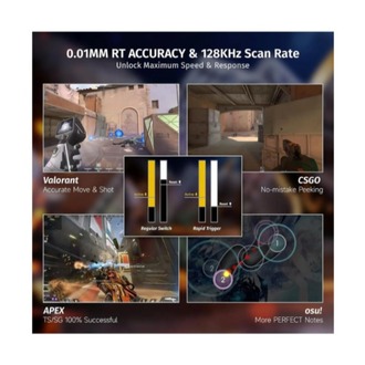 Attack Shark X68HE Rapid Trigger 0.125MS Manyatik Switch Rgb App Uygulamalı Gaming Oyuncu Klavye