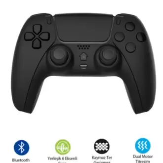 Kablosuz Gyro Titreşimli Oyun Kolu Joystick Ps5 Kolu Ps Pc Tv Uyumlu