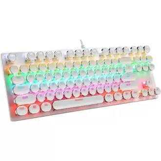 Leaven Daktilo Tarzı K550 Kırmızı Red Switch Rgb Mekanik Klavye -Su Geçirmez