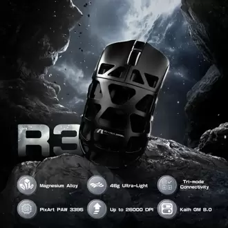 Attack Shark R3 Magnezyum Alaşımlı APP Uygulamalı 8Khz Ultra Hız Tepki 26.000DPI Gaming Mouse