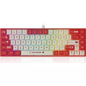Leaven Siyah Daktilo K550 Kırmızı Switch Rgb Gaming Oyuncu Mekanik Klavyesi -Su Geçirmez