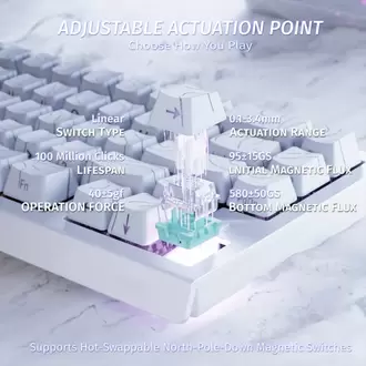 ATTACK SHARK X68 HE Hızlı Tetiklemeli Klavye Manyetik Anahtar