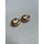 Taşlı Halka Gold Küpe