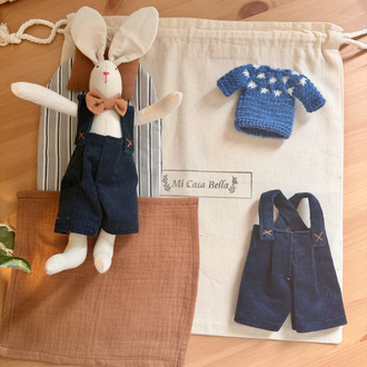 Bay Bunnybon Evcilik Oyun Seti (lacivert kadife pantolonlu)