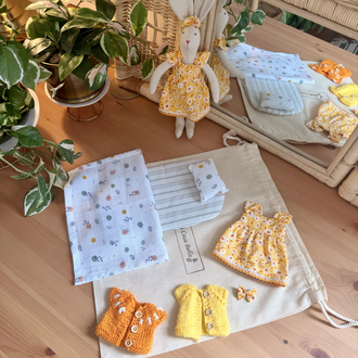Bayan Bunnybon Evcilik Oyun Seti( Sarı Papatyalı)