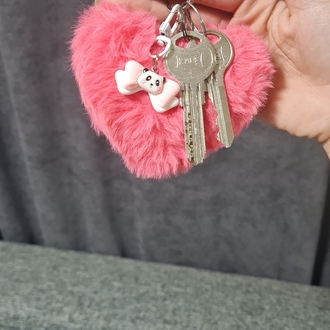 charm hediyeli peluş anahtarlık