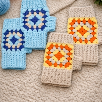 Retro Motif Eldiven