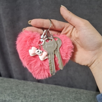 charm hediyeli peluş anahtarlık