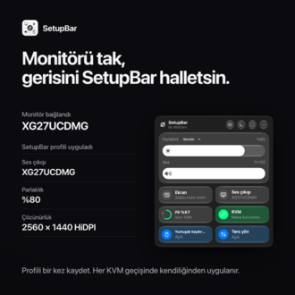 SetupBar – Ömür Boyu Lisans (macOS)