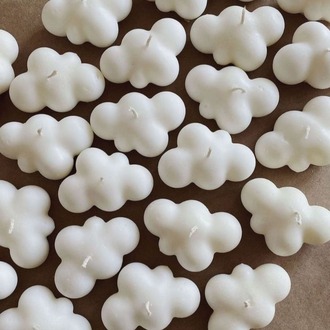 5'li Bulutlu Gece Mum Seti (Soya Wax)