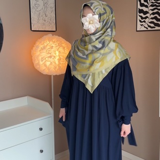 Kombin Takım Mısır Medine İpeği Elbise Soft Pamuk Eşarp Açıklamayı Okuyun