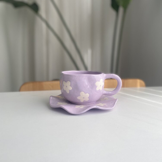 Lilac Flower Mug