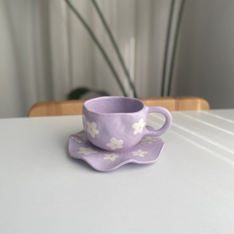 Lilac Flower Mug