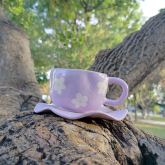 Lilac Flower Mug