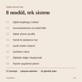 Dijitalde İlk Sistemin | Milai Dijital