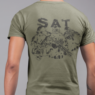 SAT T-Shirt Haki (Pis Yaka)