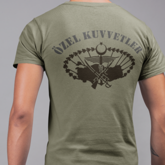 ÖZEL KUVVETLER T-Shirt Haki Pis Yaka