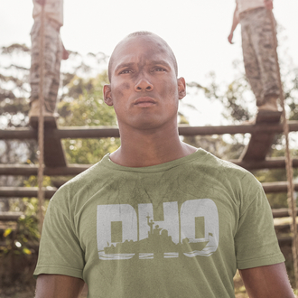 Deniz Harp Okulu T-Shirt Haki Pis Yaka