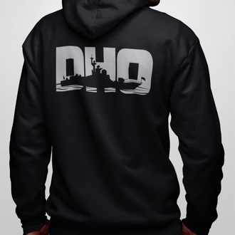 DHO Sweatshirt Siyah Fermuarlı