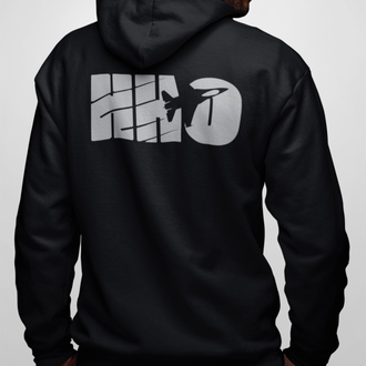 HHO Sweatshirt Siyah Fermuarlı