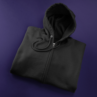 DHO Sweatshirt Siyah Fermuarlı